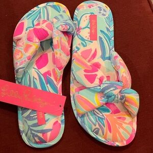 Lilly Pulitzer Rain Forest Retreat Tropical Pool/at Home Footwear